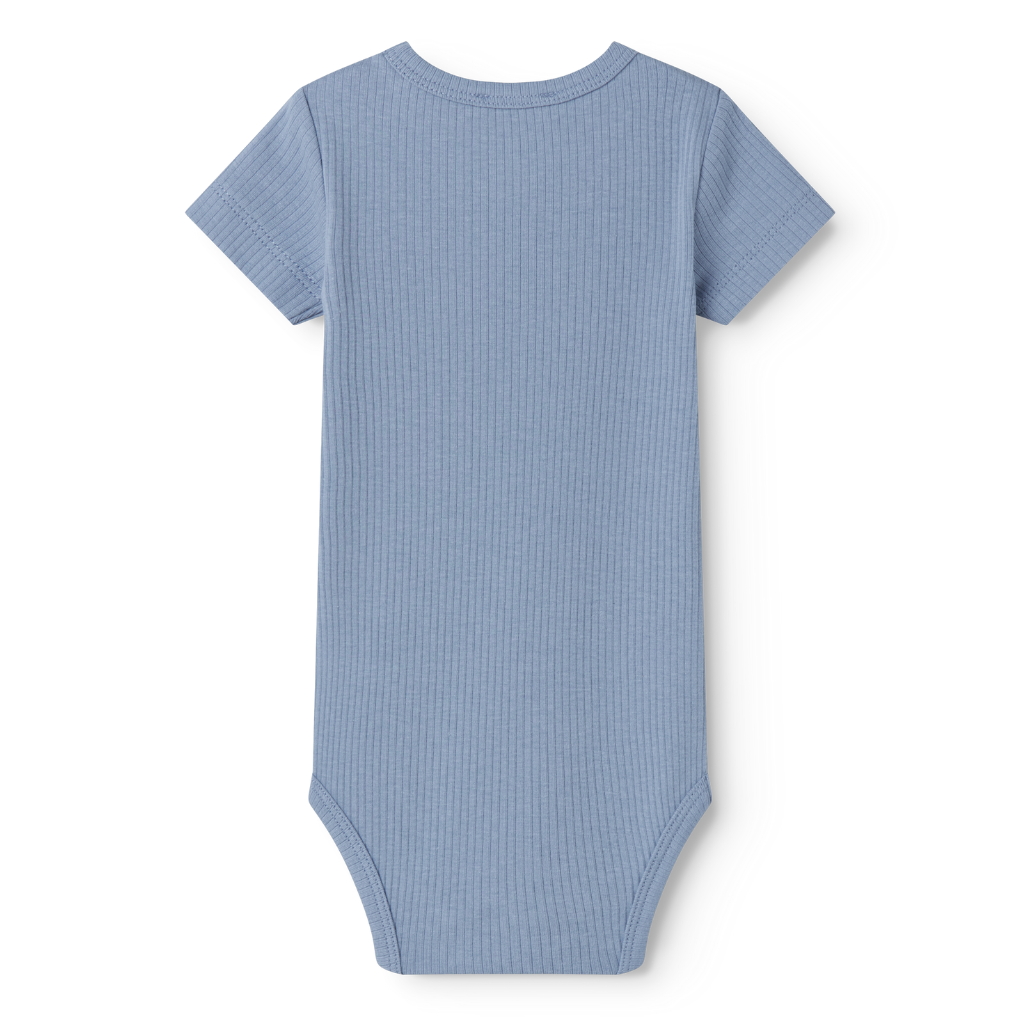 Kurzarm-Body Blue Iris