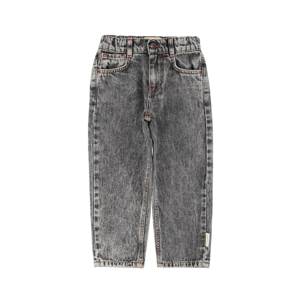 Unisex Jeans Washed black denim