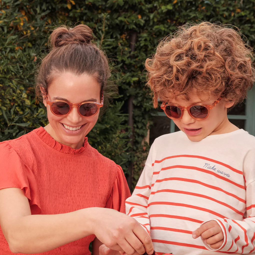 KIDS Oval Sunglasses-Breakfast Art-Fig Pink 3-5 Jahre
