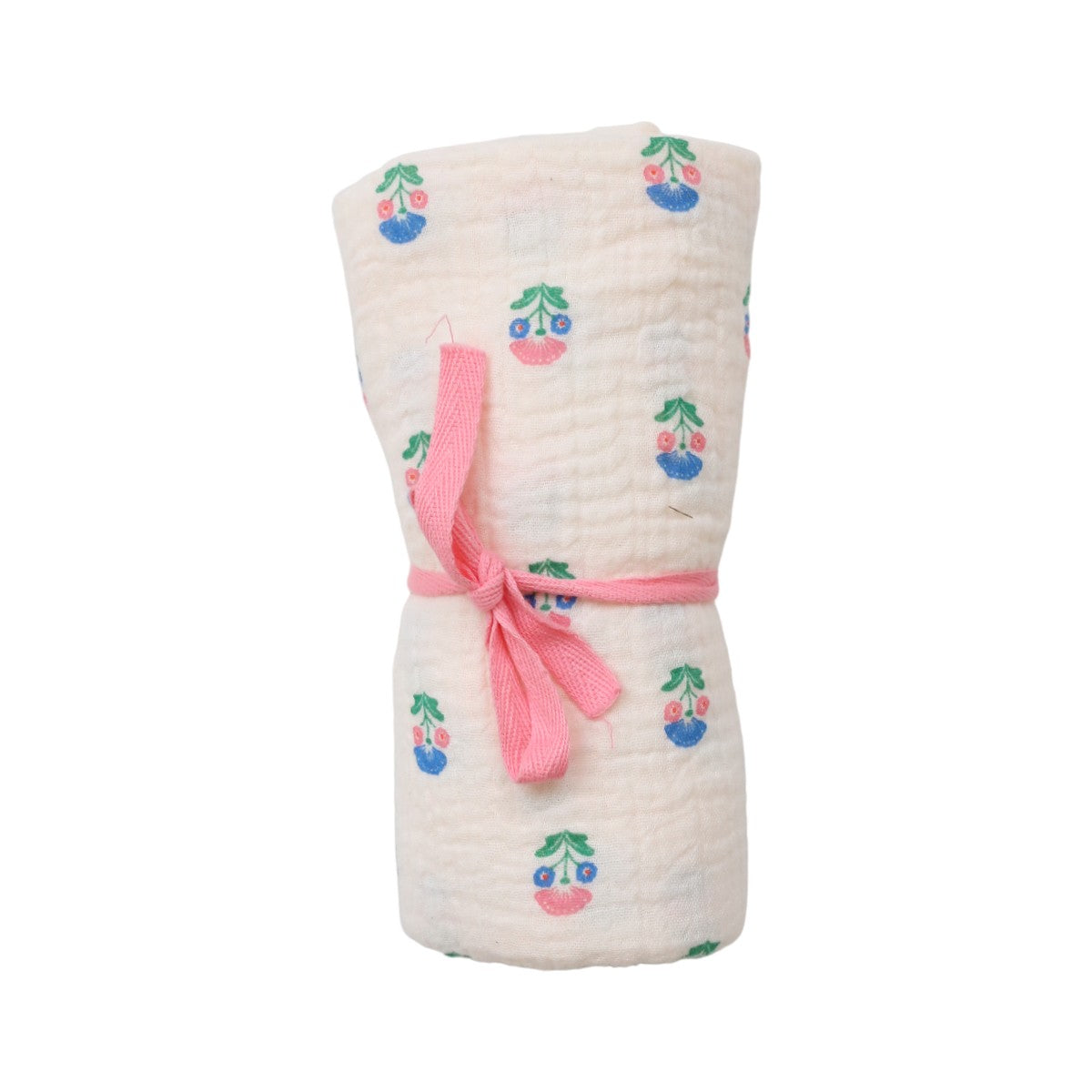 Nuschi 70x70 Blumen blau