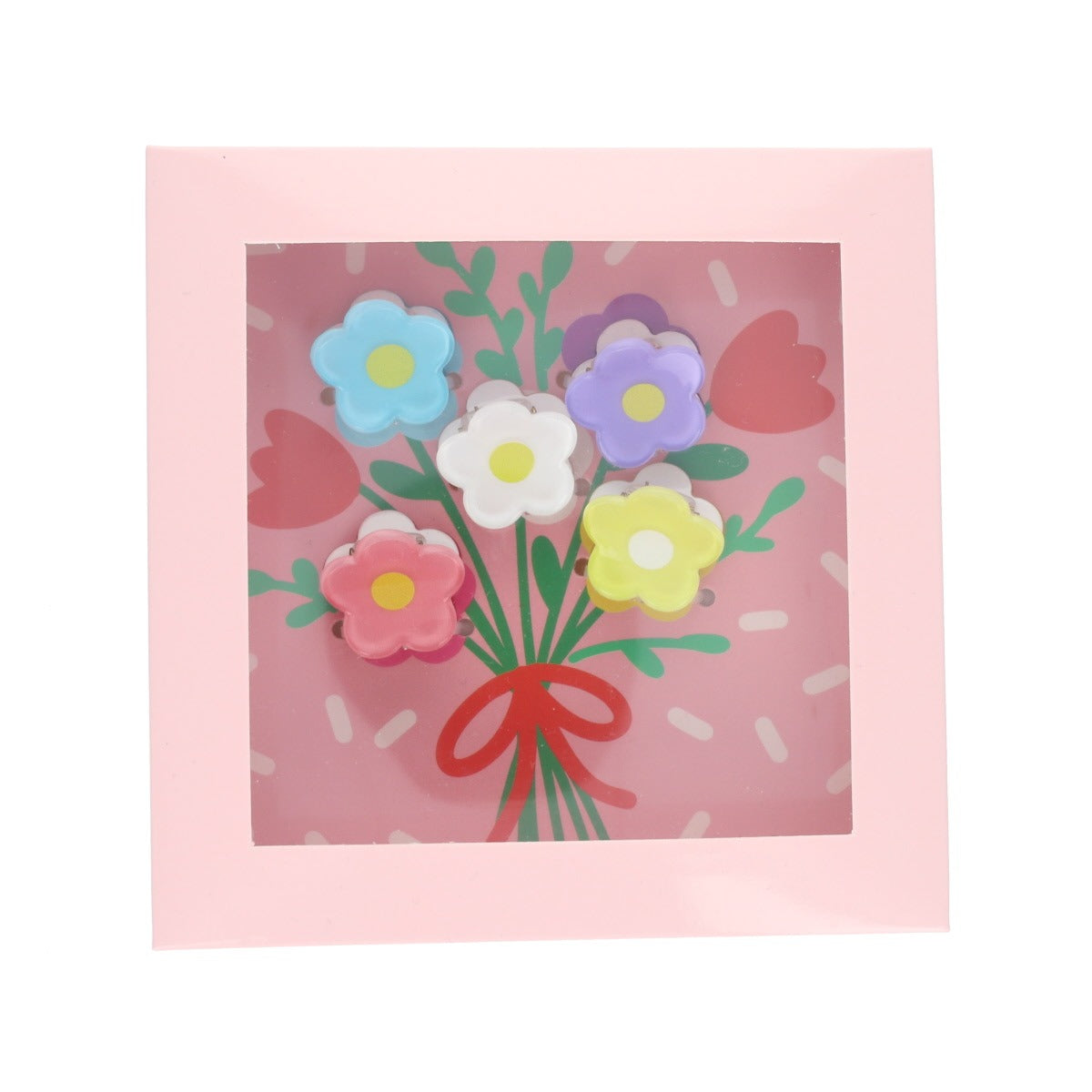 Haarklammern Mini Blumen bunt
