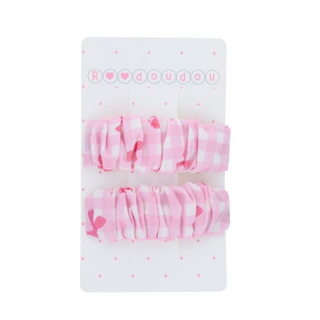 Haarspangen Set Vichy Rosa