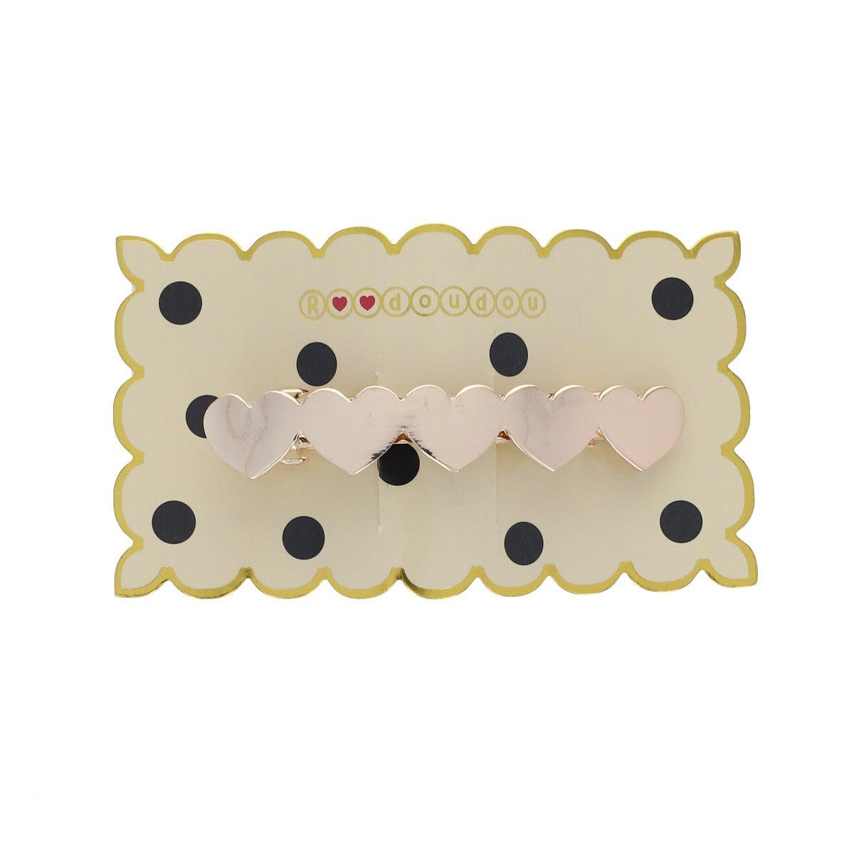 Haarspange Herzen gold Carmina