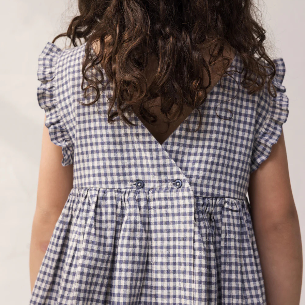 Kleid Darame Navy Check