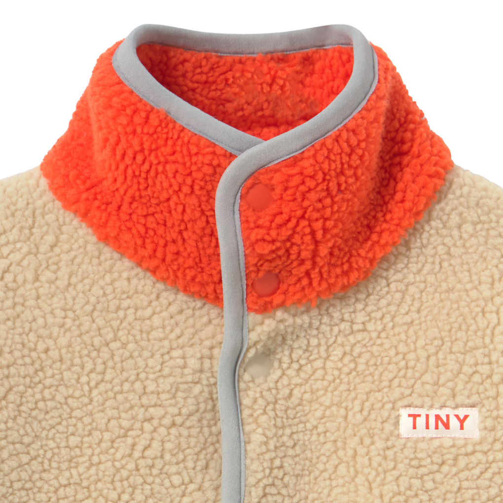 Color Block Sherpa Jacket