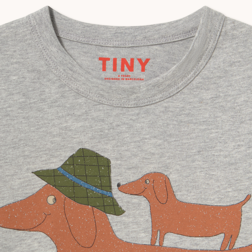 Two Dogs Graphic Sleeve Tee