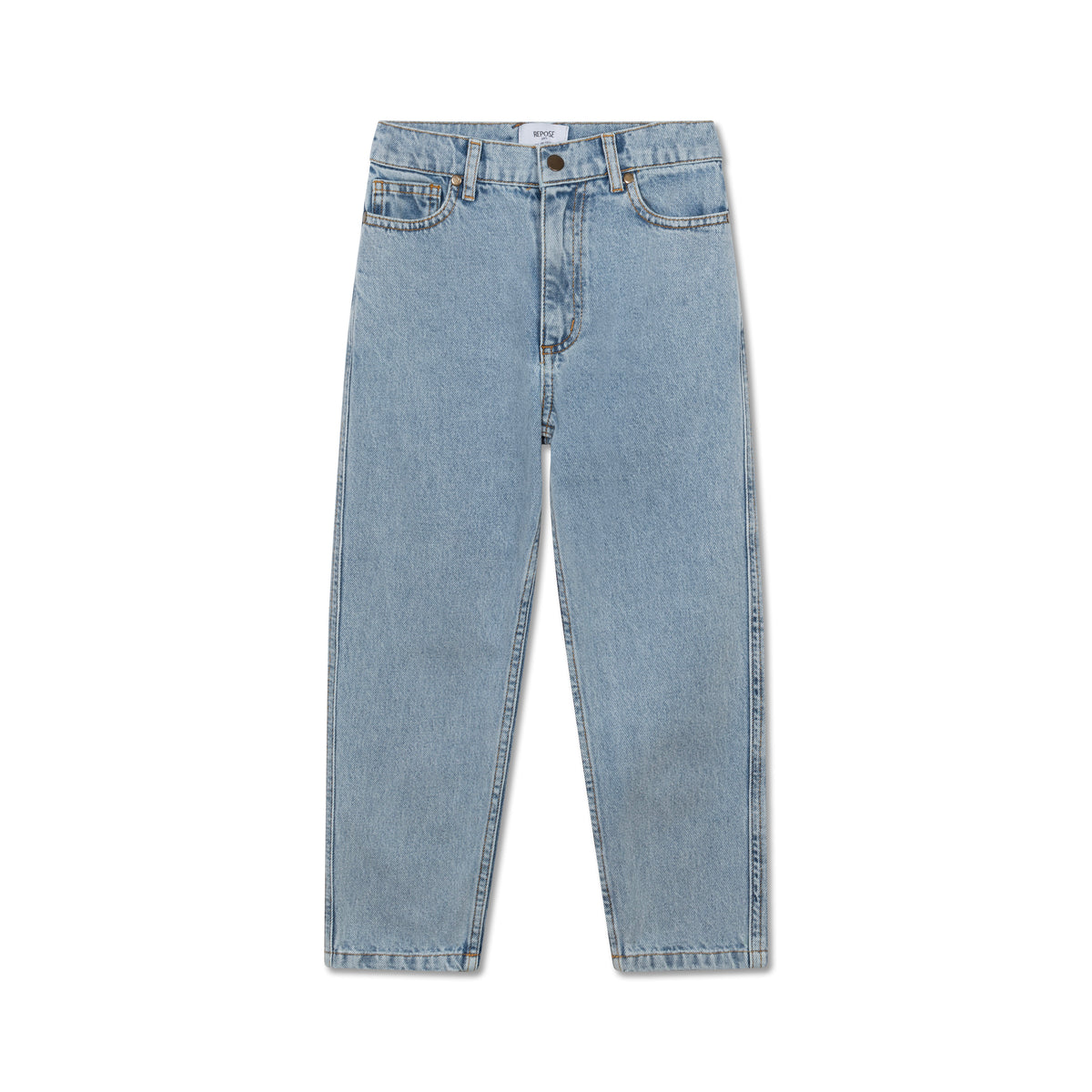 5 Pocket jeans mid washed blue