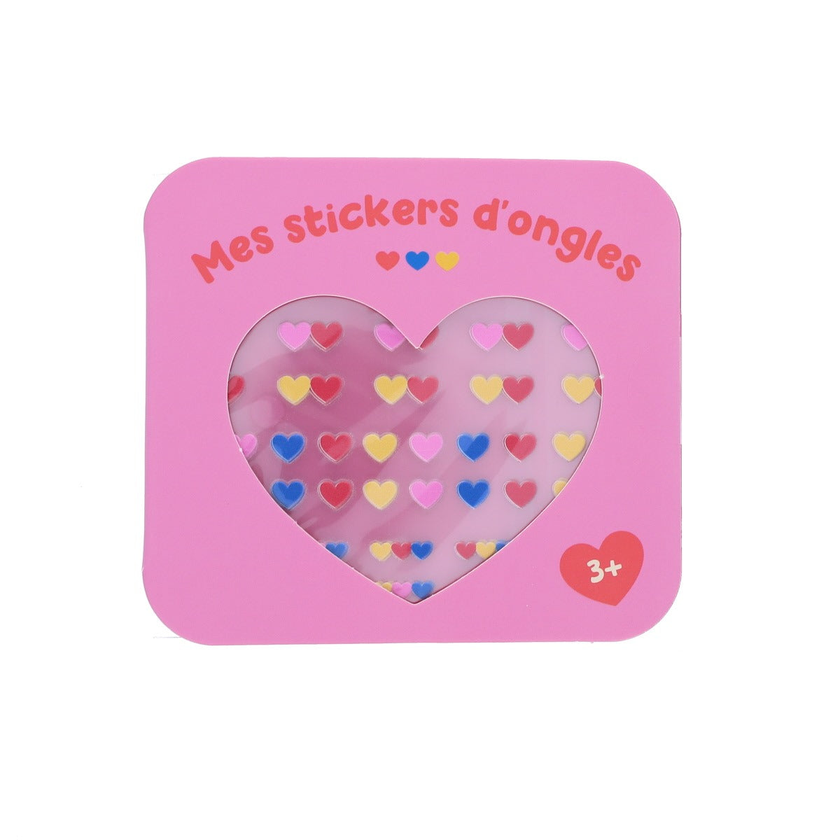 Nagelsticker Herzen bunt
