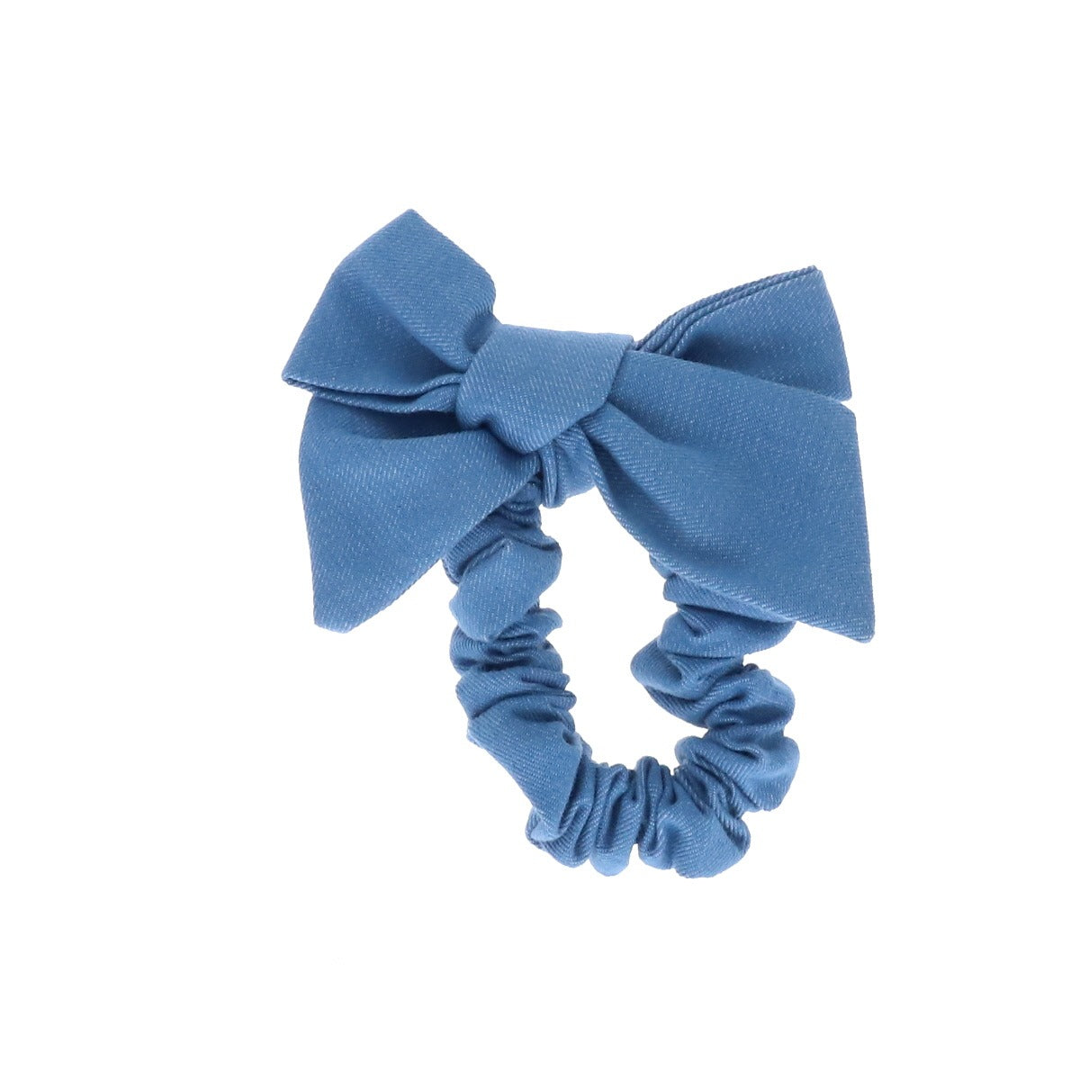 Chouchou Schleife Denim blau