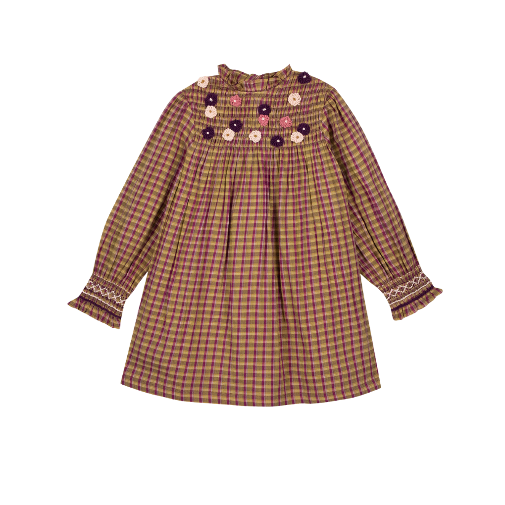 KLEID POIRE CARREAUX SWINGING LONDON