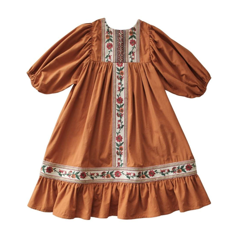Kleid Flor Naranja