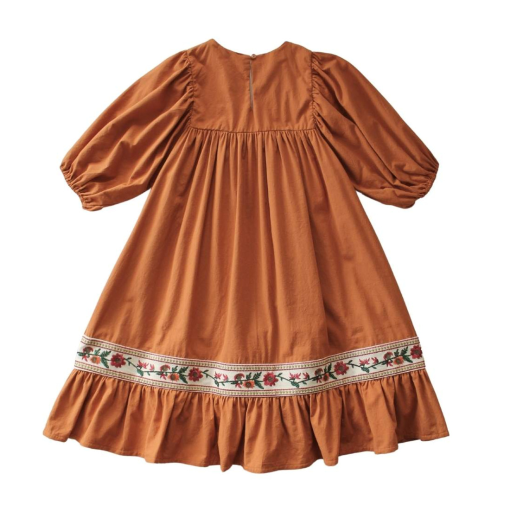 Kleid Flor Naranja