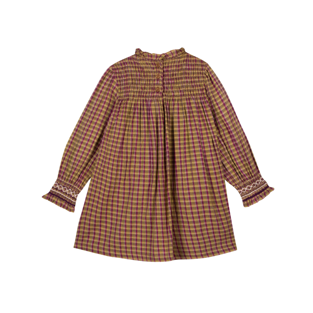 KLEID POIRE CARREAUX SWINGING LONDON