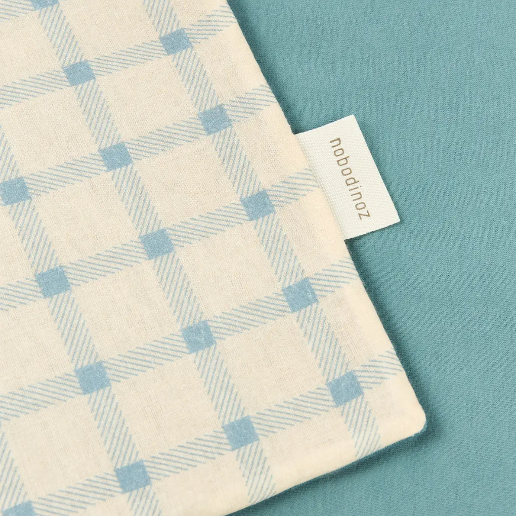 Karierte Babydecke Vanilla/Blau