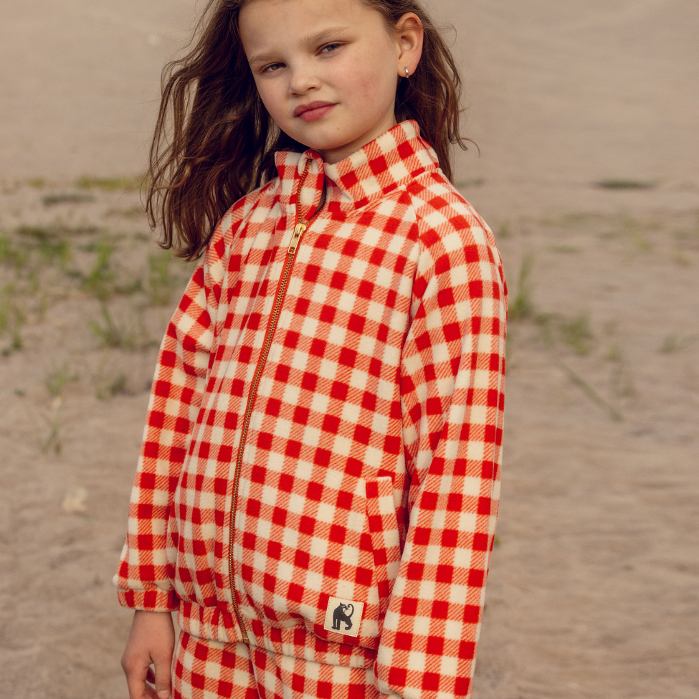 Gingham Fleecejacke