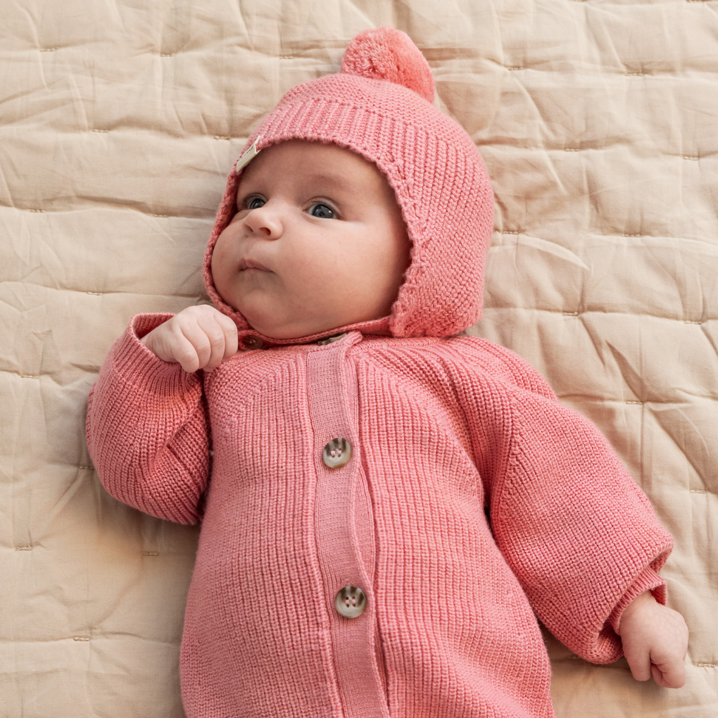 Pompom-Strickmütze Aly