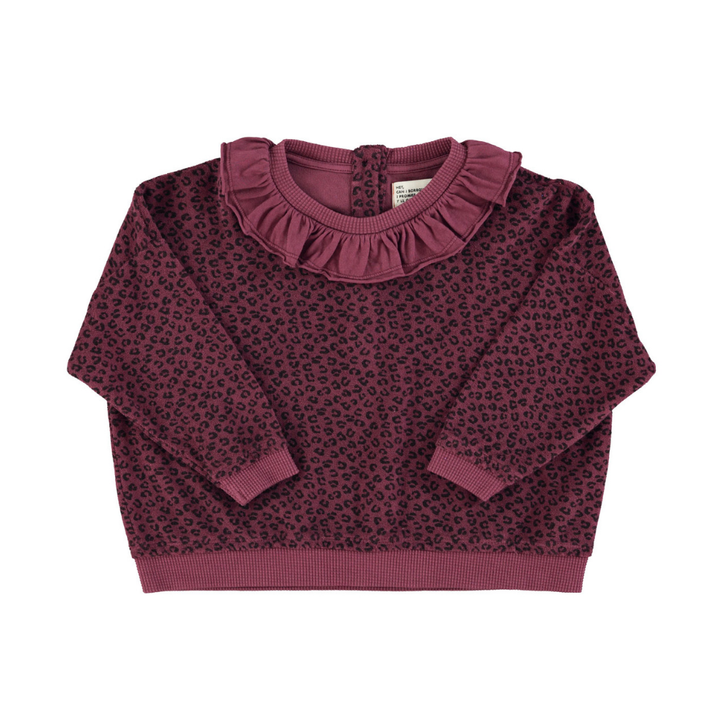 Frottee-Baumwoll-Sweatshirt