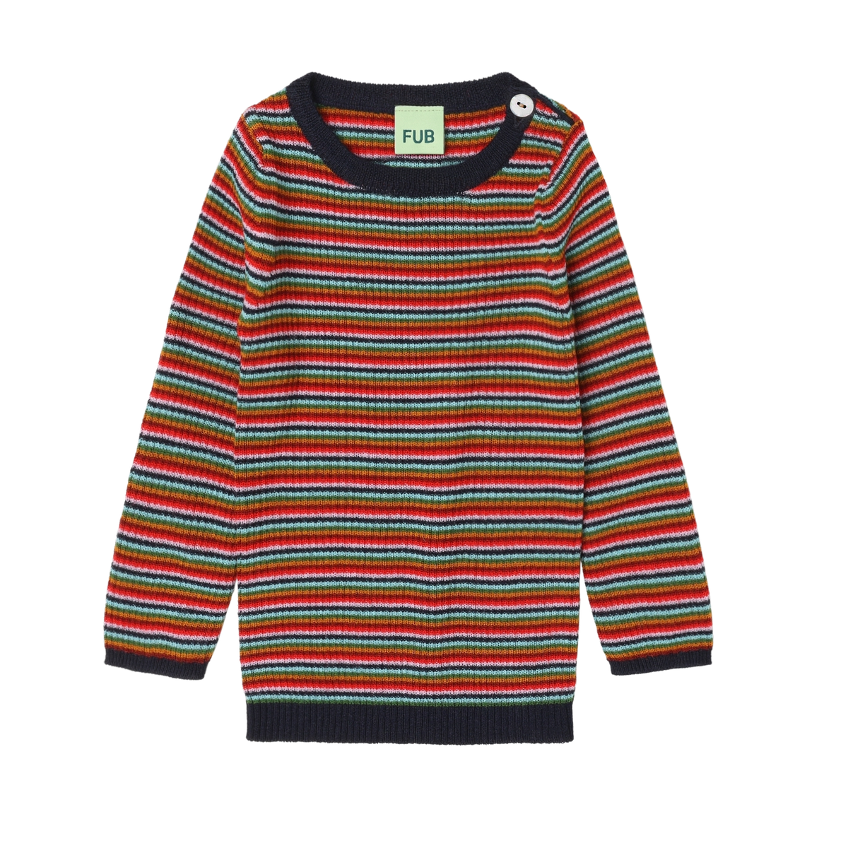 Baby Rib Blouse multi stripe