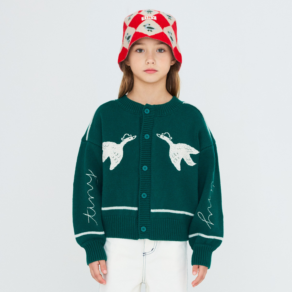 Geese Embroidery Cardigan