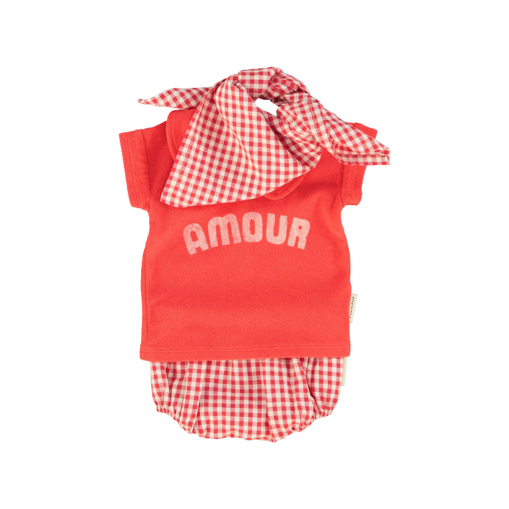 Baby Bloomers Rot Weiss Karo