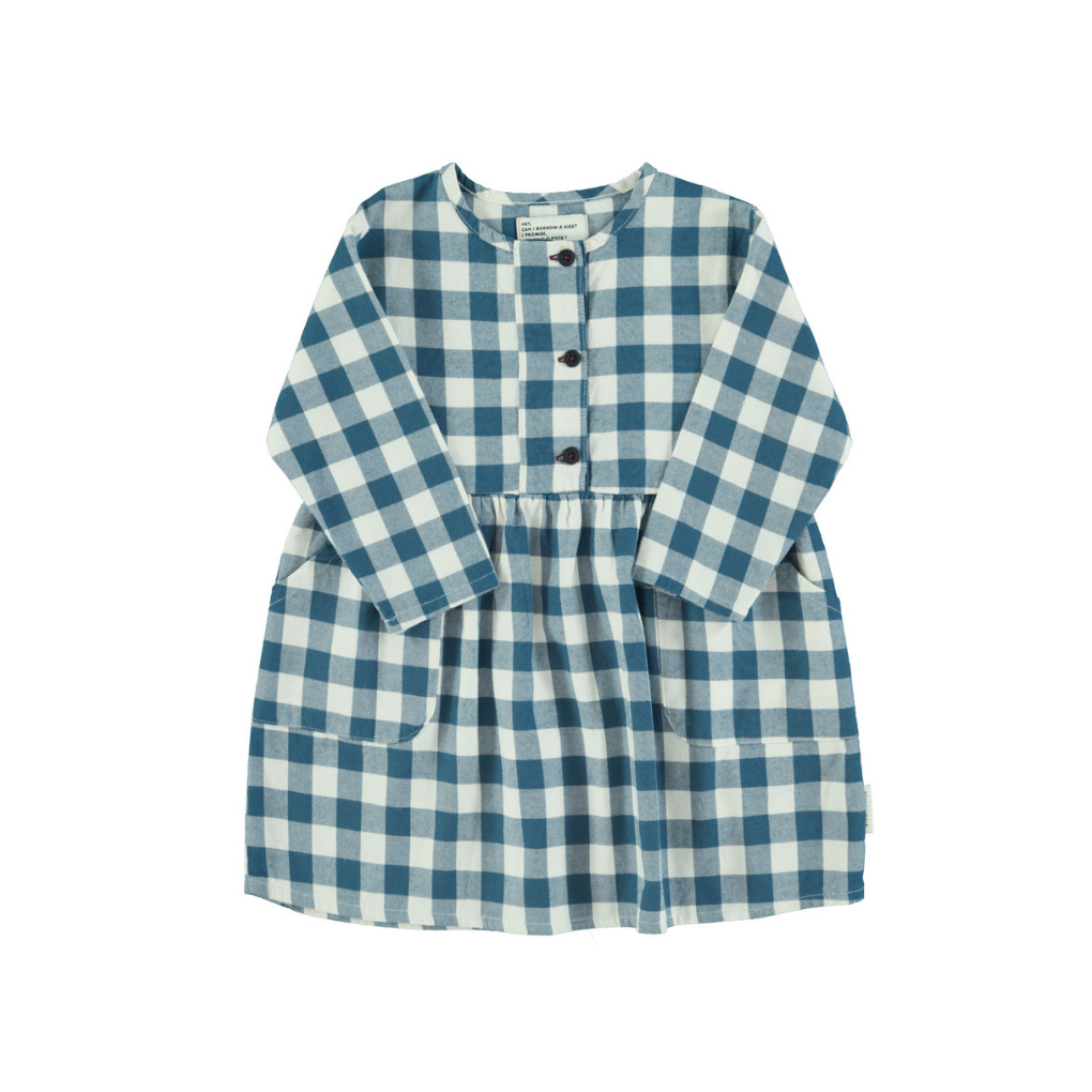 Kleid Blau &amp; Weiss kariert