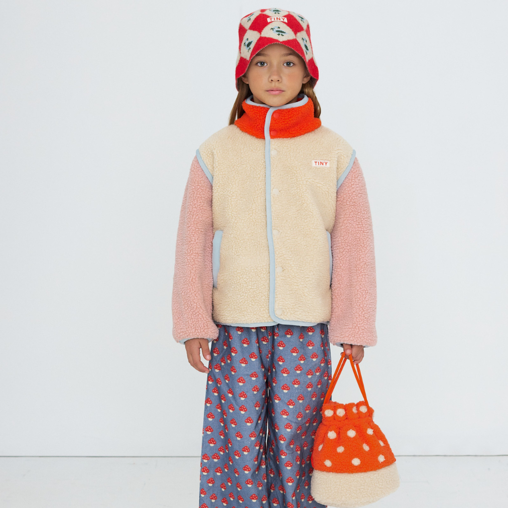 Color Block Sherpa Jacket