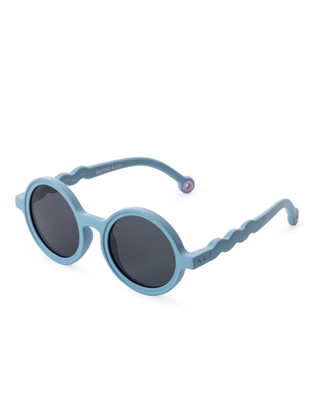 BABY Round Sunglasses-Classic Olivio-Reef Blue 0-18m