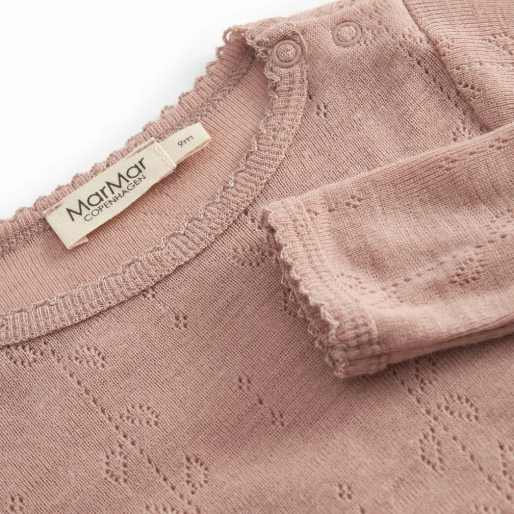 Body Benedikte Woll-Pointelle Burnt Rose