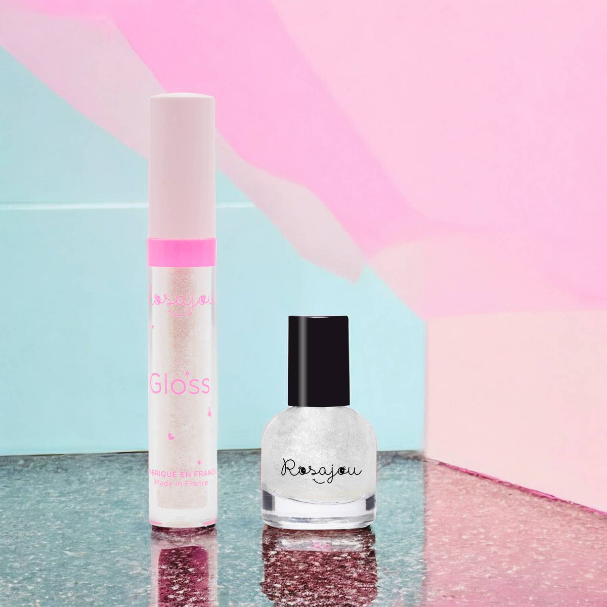 Set aus Lipgloss und Kinder-Nagellack Perle