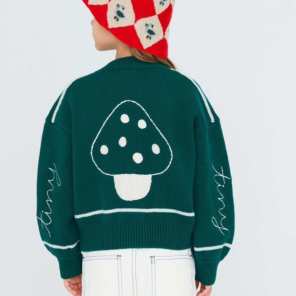 Geese Embroidery Cardigan