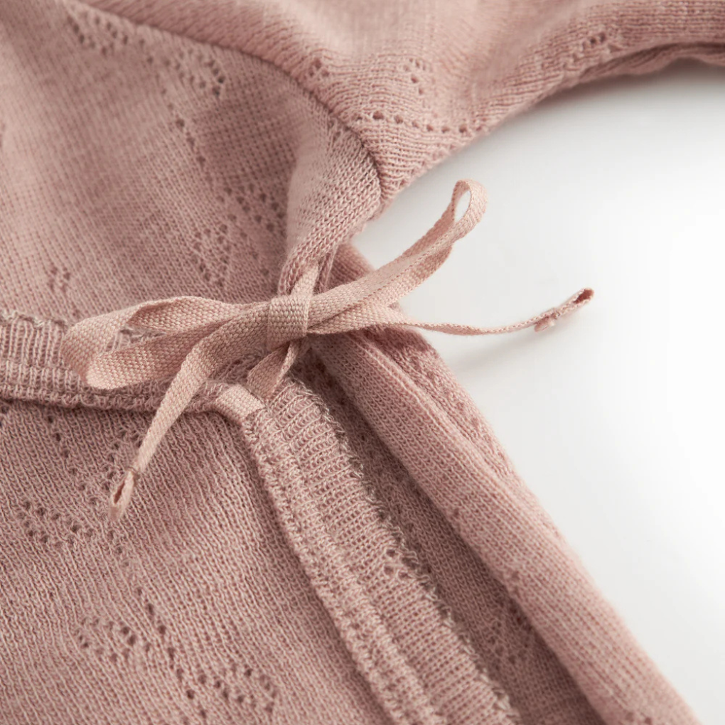 Wickelbody Belita Wool Pointelle Burnt Rose