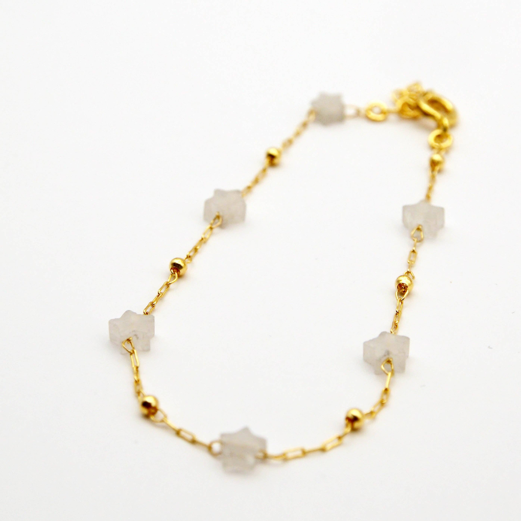 Sternen-Armband weiss