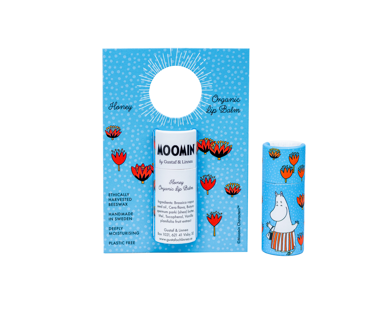 Moomin-Lippenbalsam aus Bienenwachs mit Honig