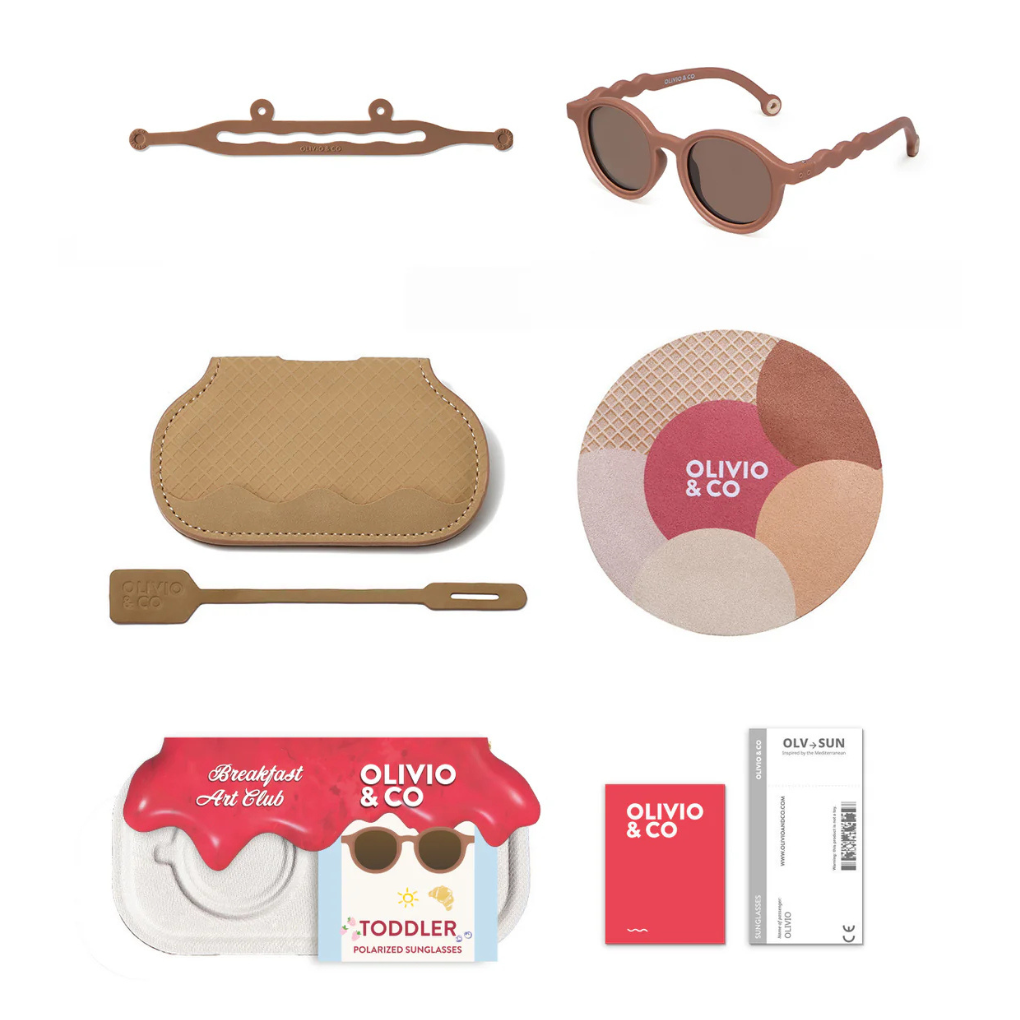 TODDLER Oval Sunglasses-Gelato Summer-Chocolate 18-36m