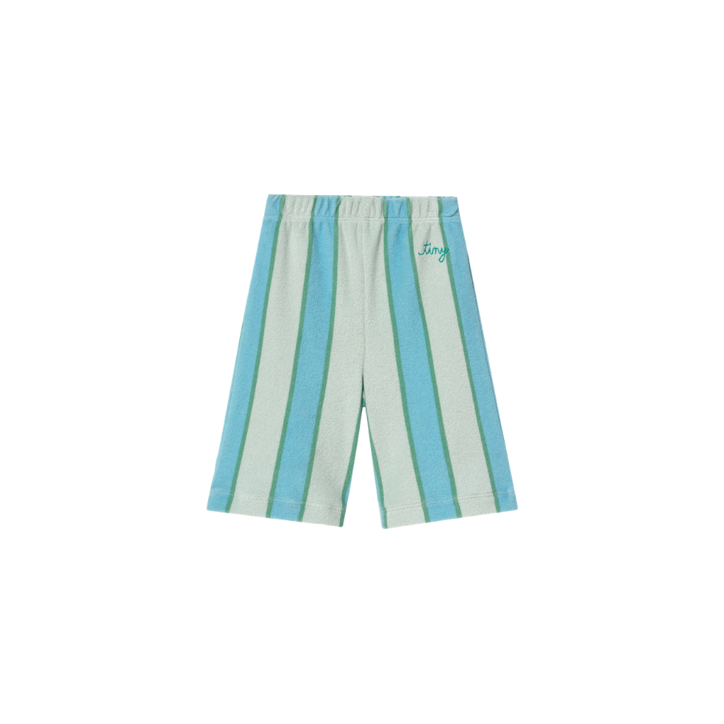 Retro Stripes Blue Towel Baby Pant