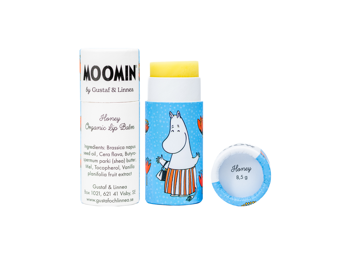 Moomin-Lippenbalsam aus Bienenwachs mit Honig
