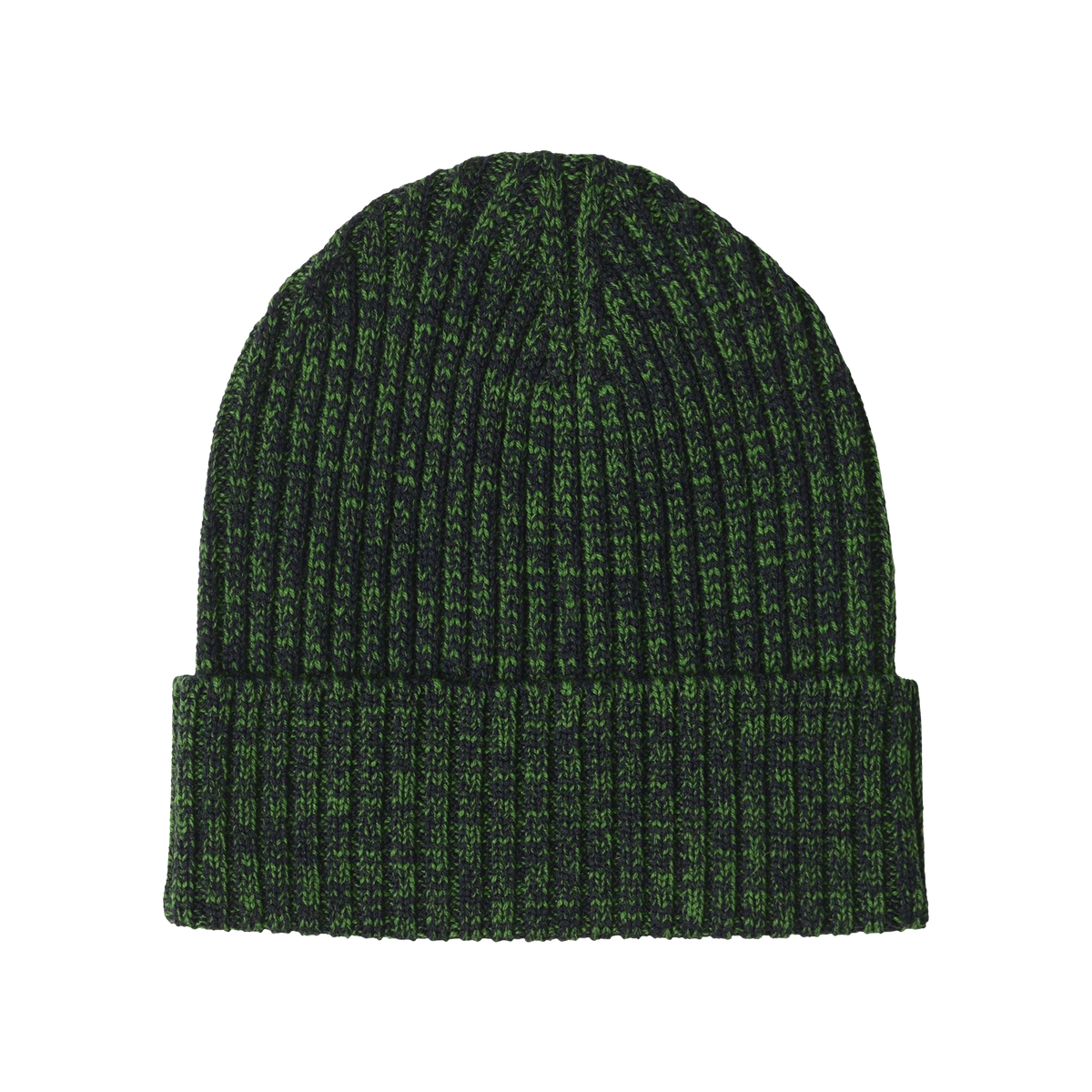 Rib Beanie forest/dark navy melange