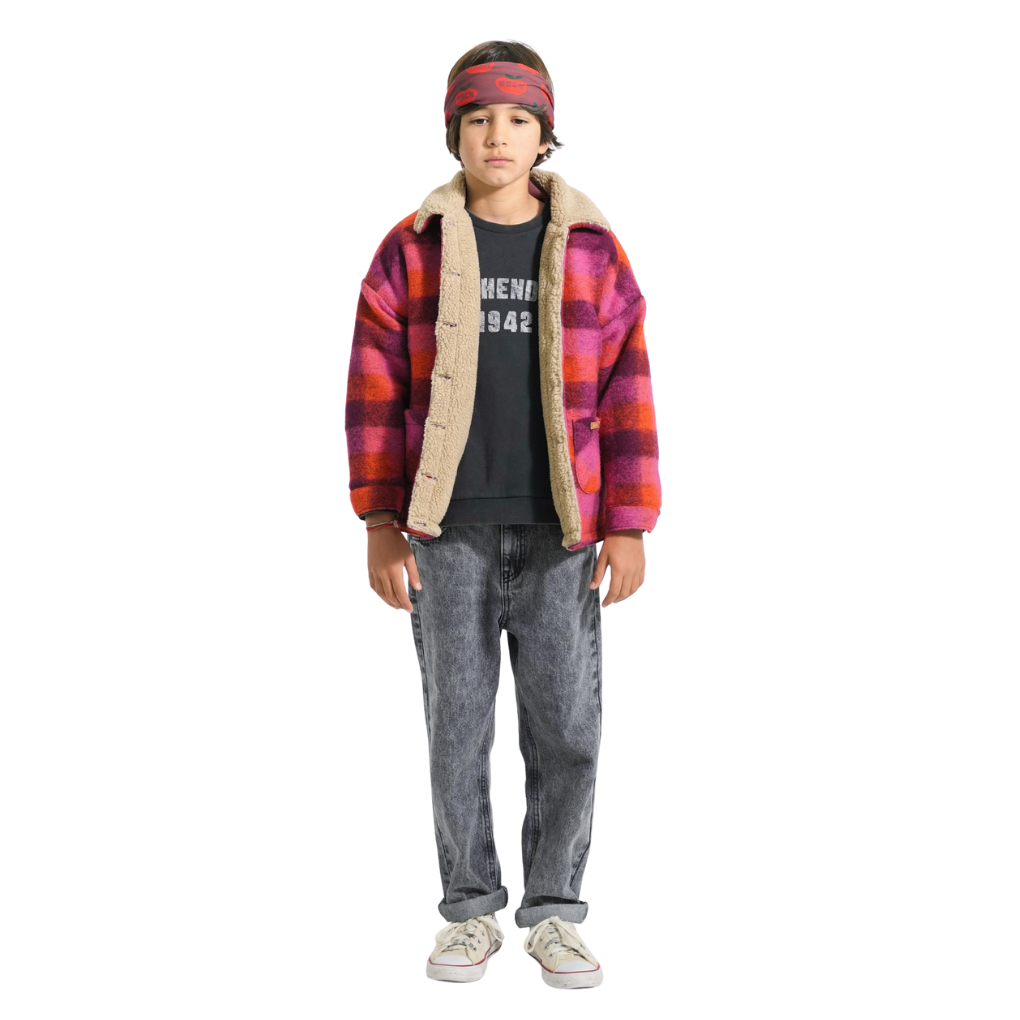 Jacke Pink &amp; Orange kariert