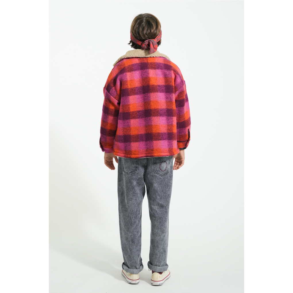 Jacke Pink &amp; Orange kariert