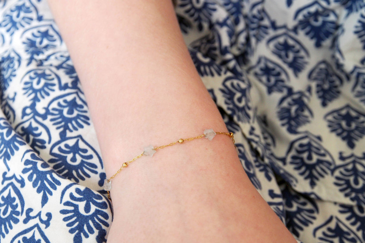 Sternen-Armband weiss