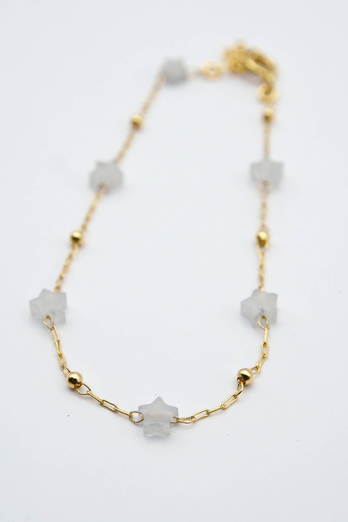 Sternen-Armband weiss