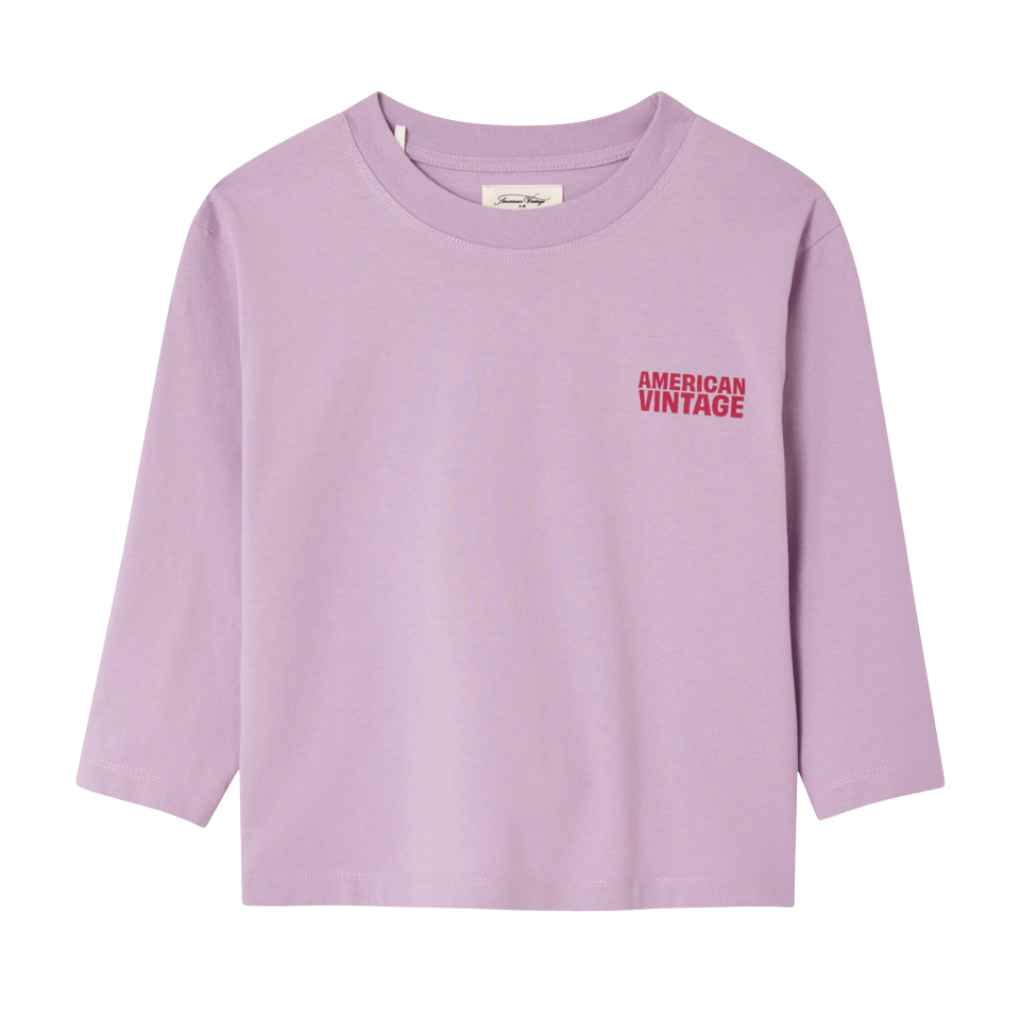 Langarm-Shirt Gixy Pastell Lila