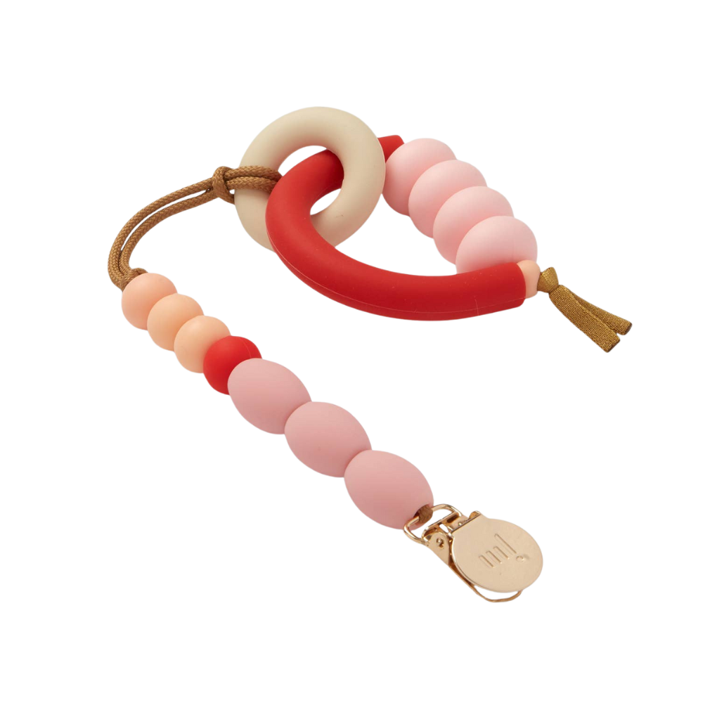 Arch Beissring & Clip-Set Rosa/Rot