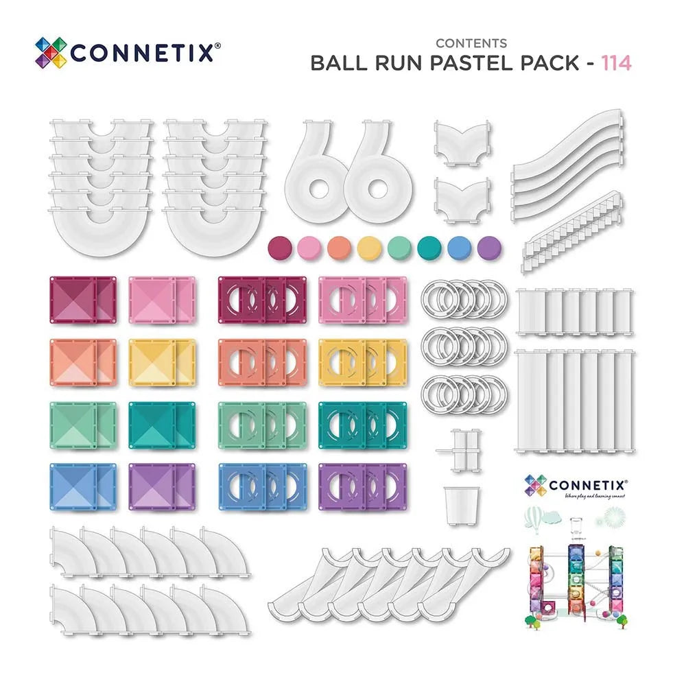 Connetix Ball Run Pack Pastel
