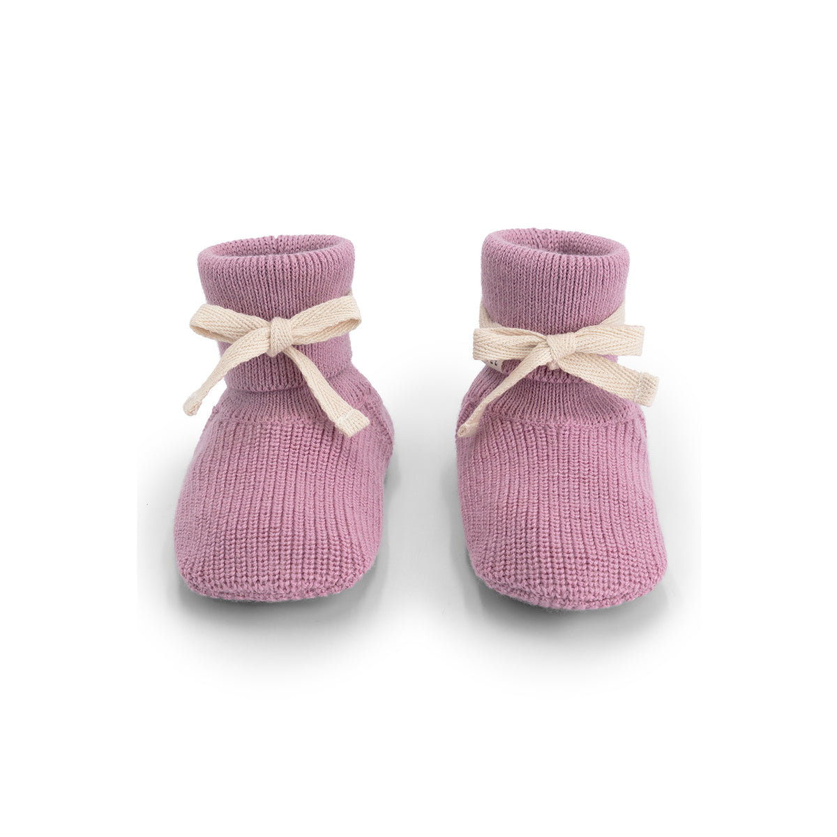 Baby Knitted Booties Bubblegum