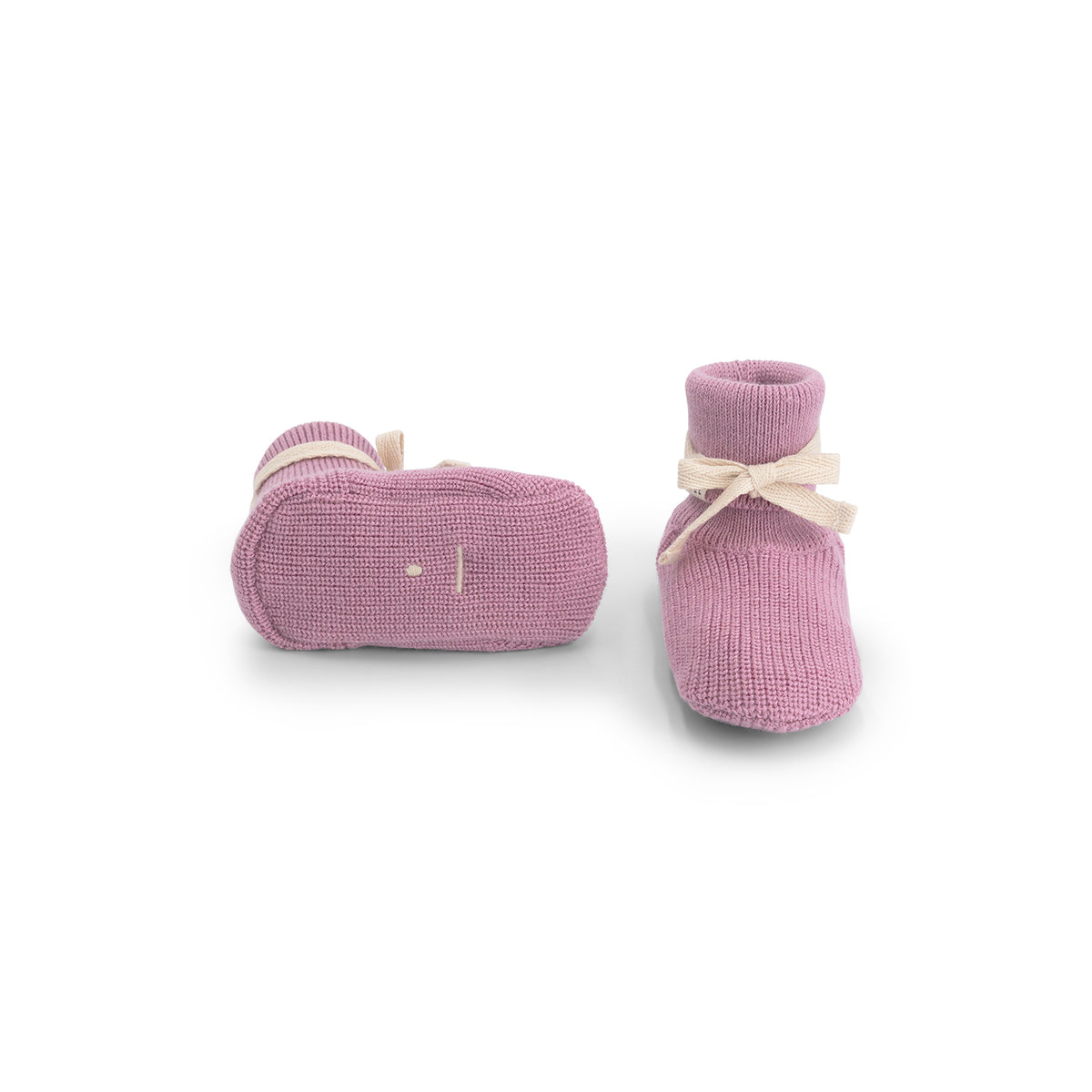 Baby Knitted Booties Bubblegum