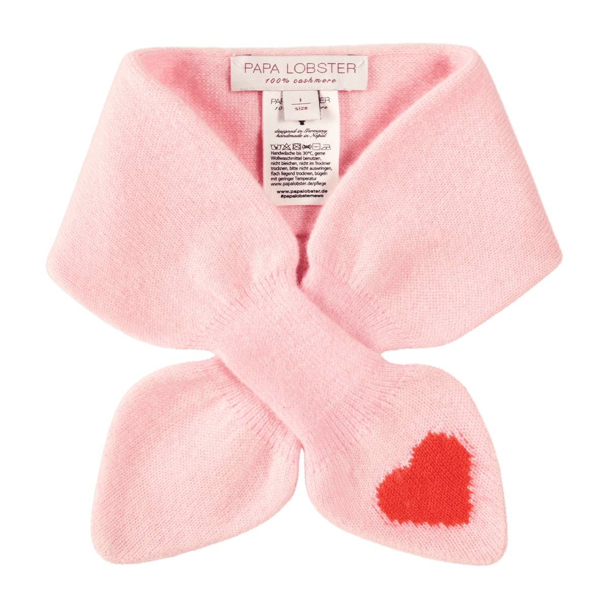 Scarf LILOU – rosé+korallenrot