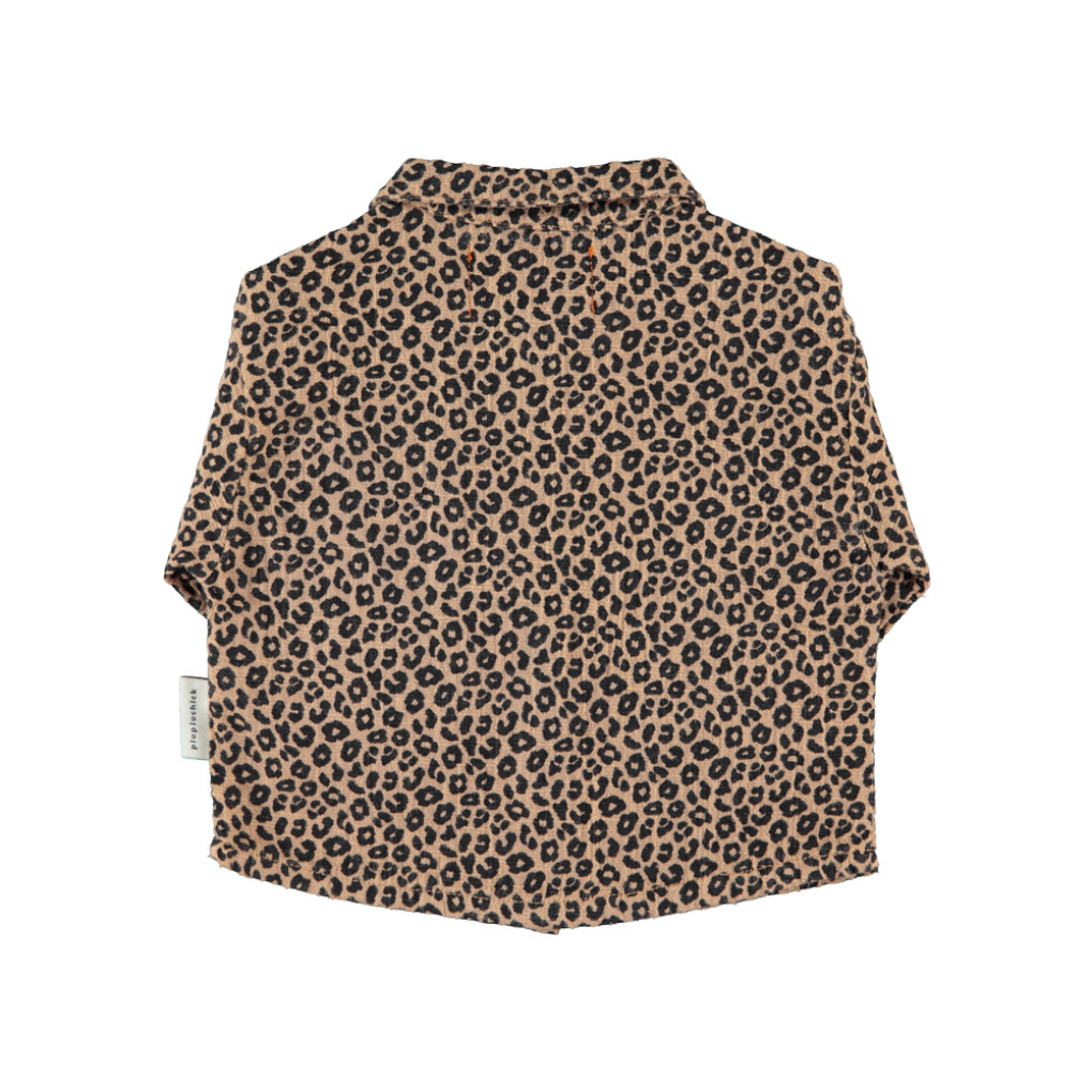 Baby-Shirt braun mit Tierprint