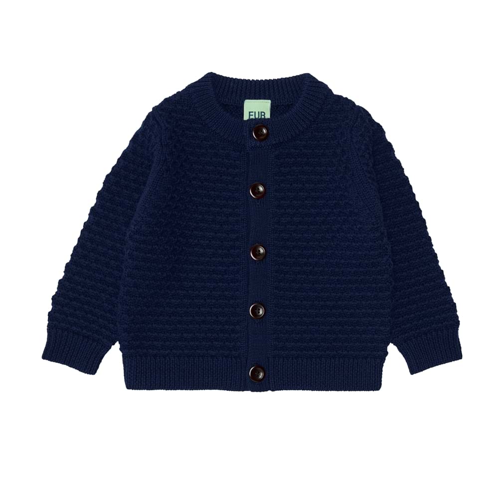 Strukturierte Baby-Strickjacke