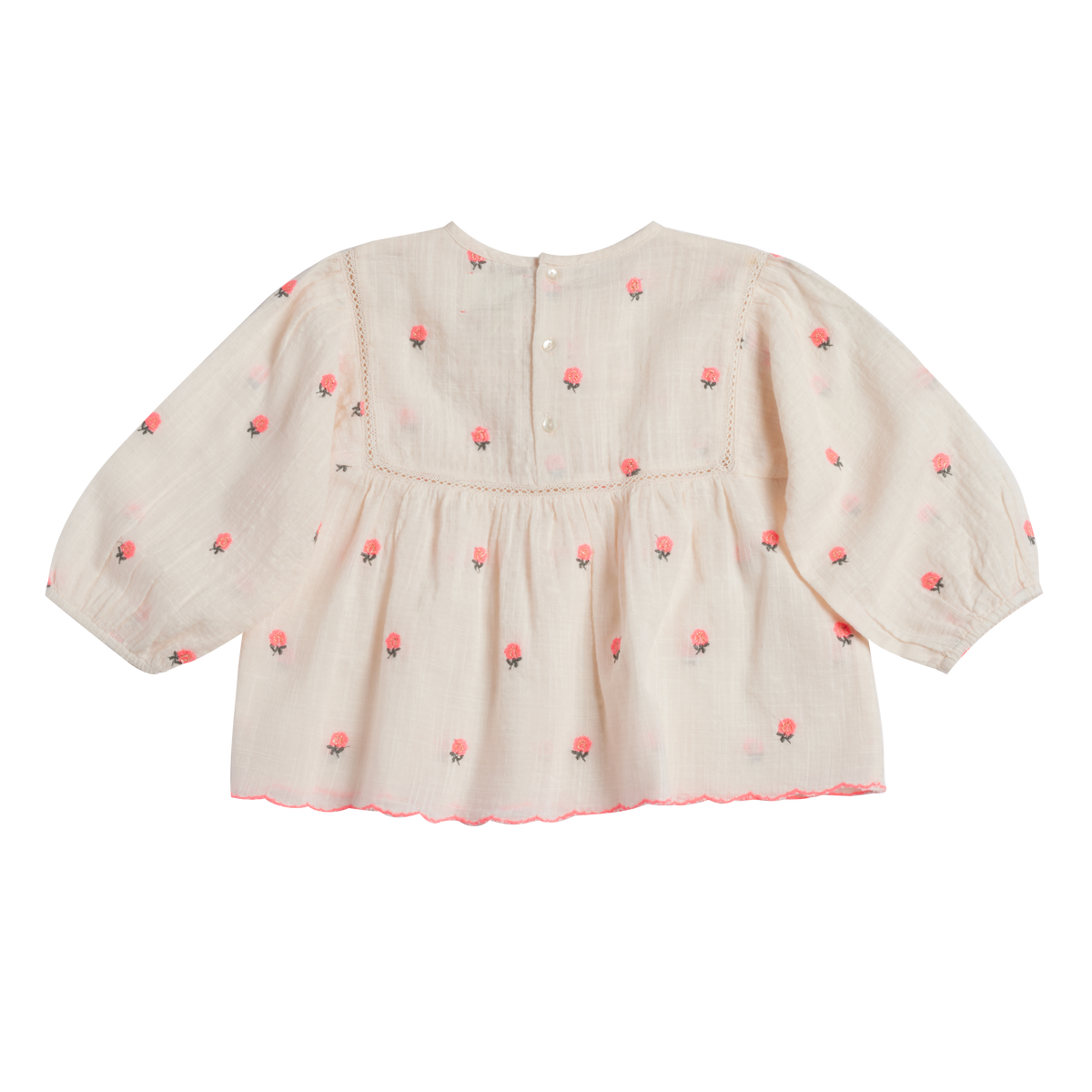 Bluse Carolyn - Rosa Blumen